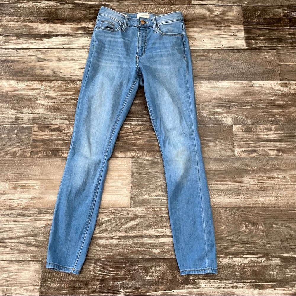 High rise skinny jeans